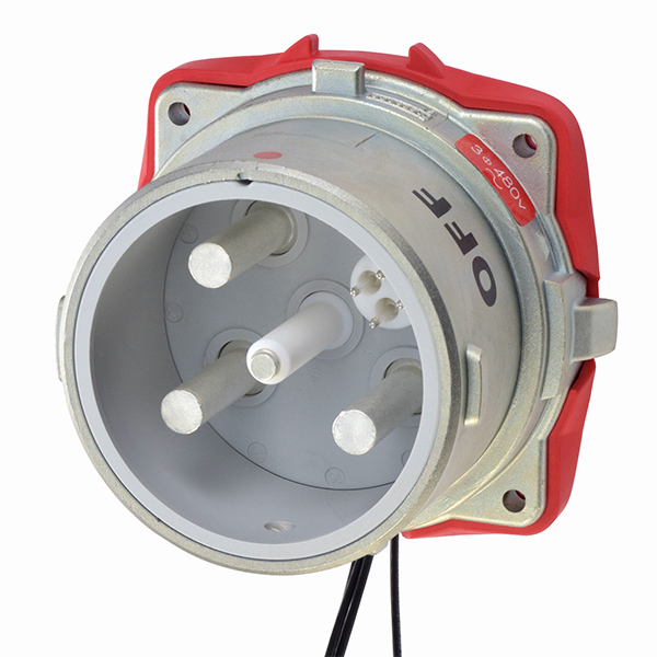37-28043-174 - DS200 INLET METAL SIZE 6 TYPE 3R 3P+G 200A 480 VAC 60 Hz +4 AUX